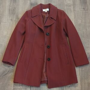 Women's Burgundy Coat